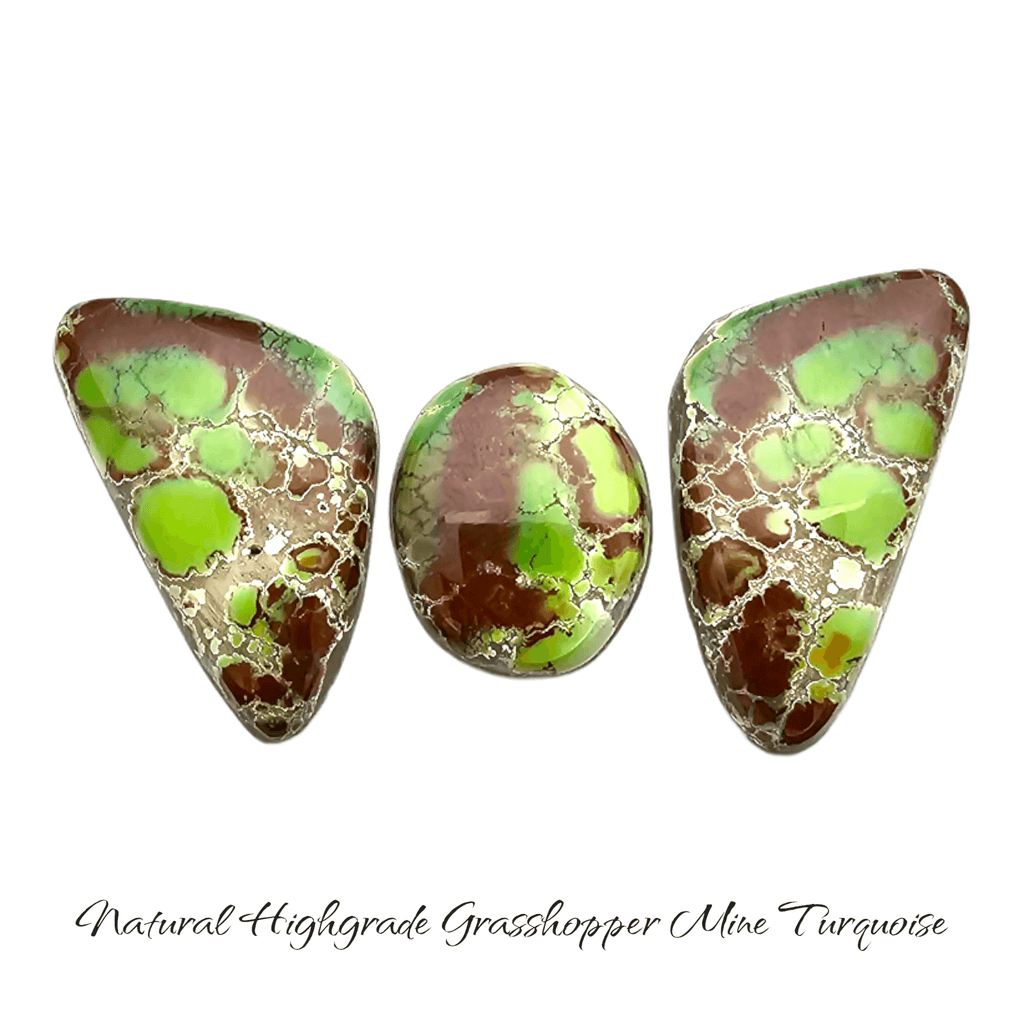 Natural highgrade Grasshopper turquoise stones