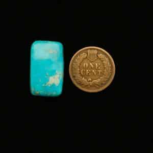 "Electric Blue Blue Gem Mine Turquoise Cabochon with White Matrix, 13.35 Carats, 23.21mm x 14.20mm, Completely Untreated, from Blue Gem Mine on Turquoise Deluxe"