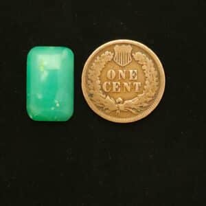 "Fresh Spring Green Rectangle Chrysoprase Cabochon from Marburg, Australia, Measuring 16.61mm x 10.71mm, 9.35 Carats, Untreated and Natural"