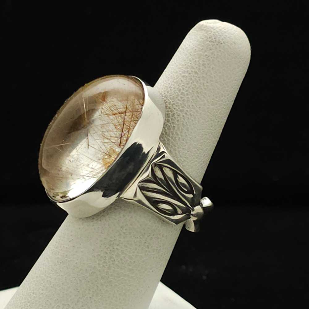 Rutilated Quartz Statement Ring by Shreve Saville