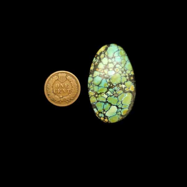 exceptional polychrome turquoise cabochon from China
